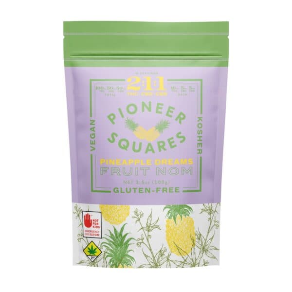100mg - 10pk - Pineapple Crush - Pioneer Square - DOH Edible - Fruit Noms - H