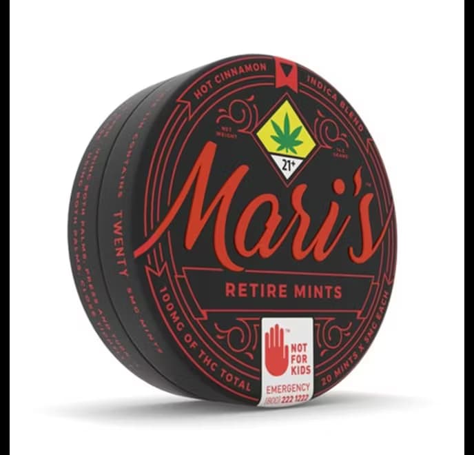 100mg - 20pk - Watermelon 'Move' Mints - Mari's Mints - S