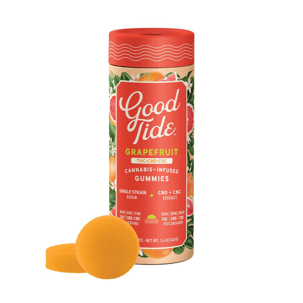 200mg - 1:1 Grapefruit - Good Tide - DOH Edibles - Rosin - S - CBD :CBC