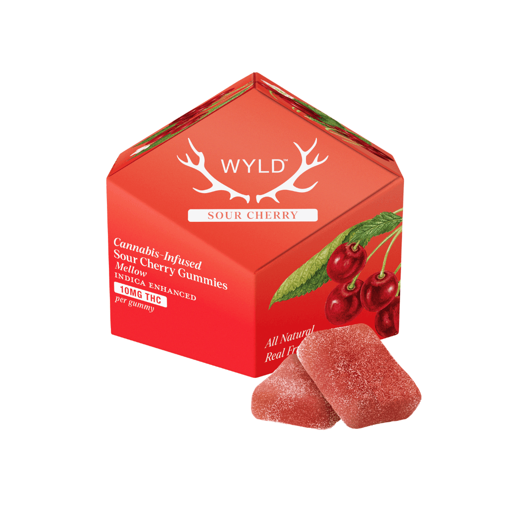 100mg - 10pk - Sour Cherry - Wyld - DOH Edibles (Solid) - I