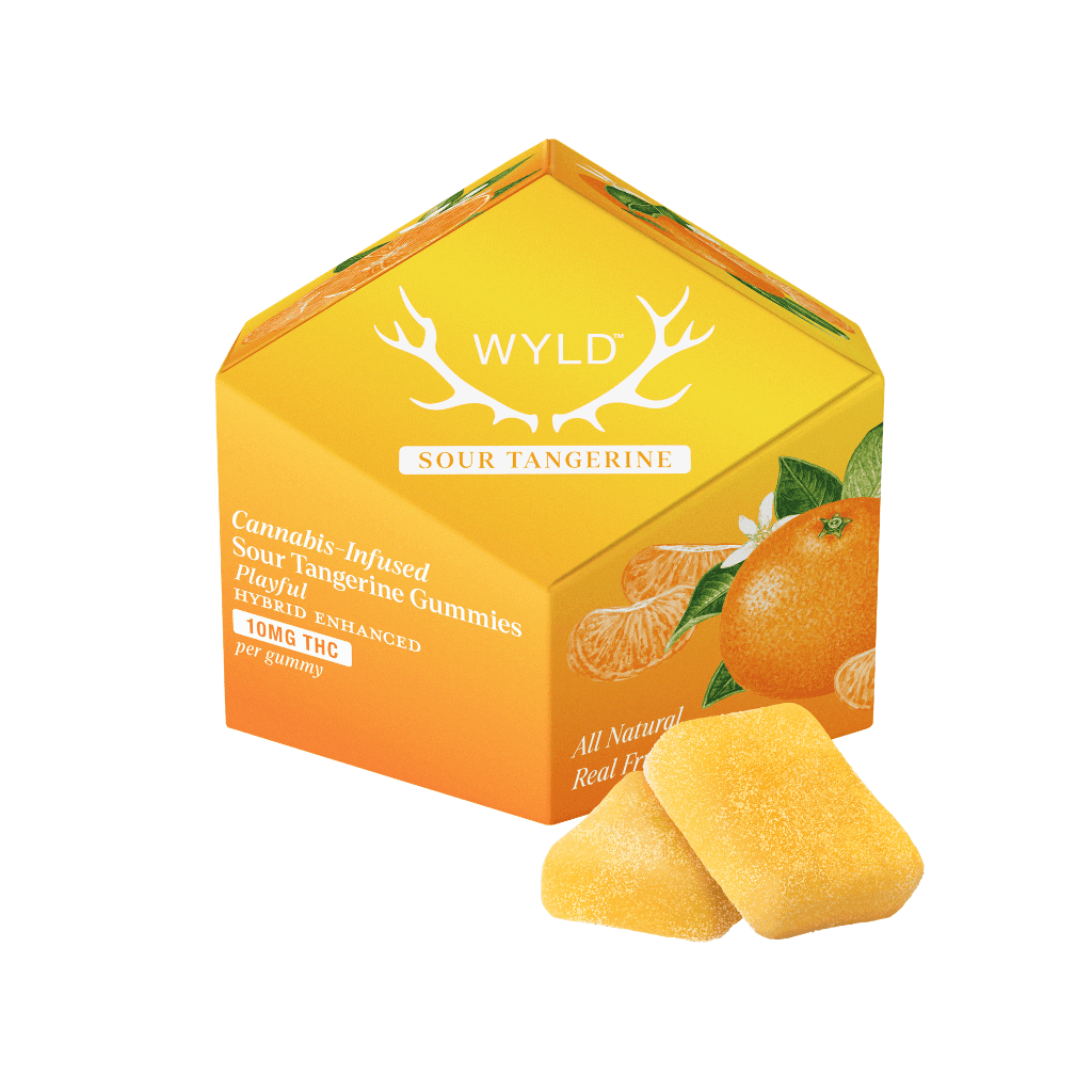 100mg - 10pk - Sour Tangerine - Wyld - DOH Edibles (Solid) - H