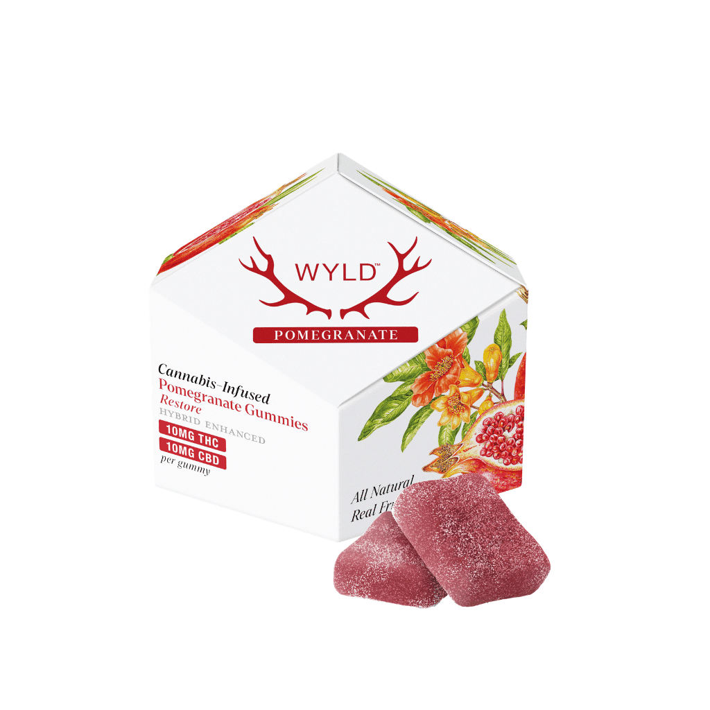 200mg 1:1 - 10pk - THC:CBD - Pomegranate - Wyld - DOH Edibles (Solid) - H