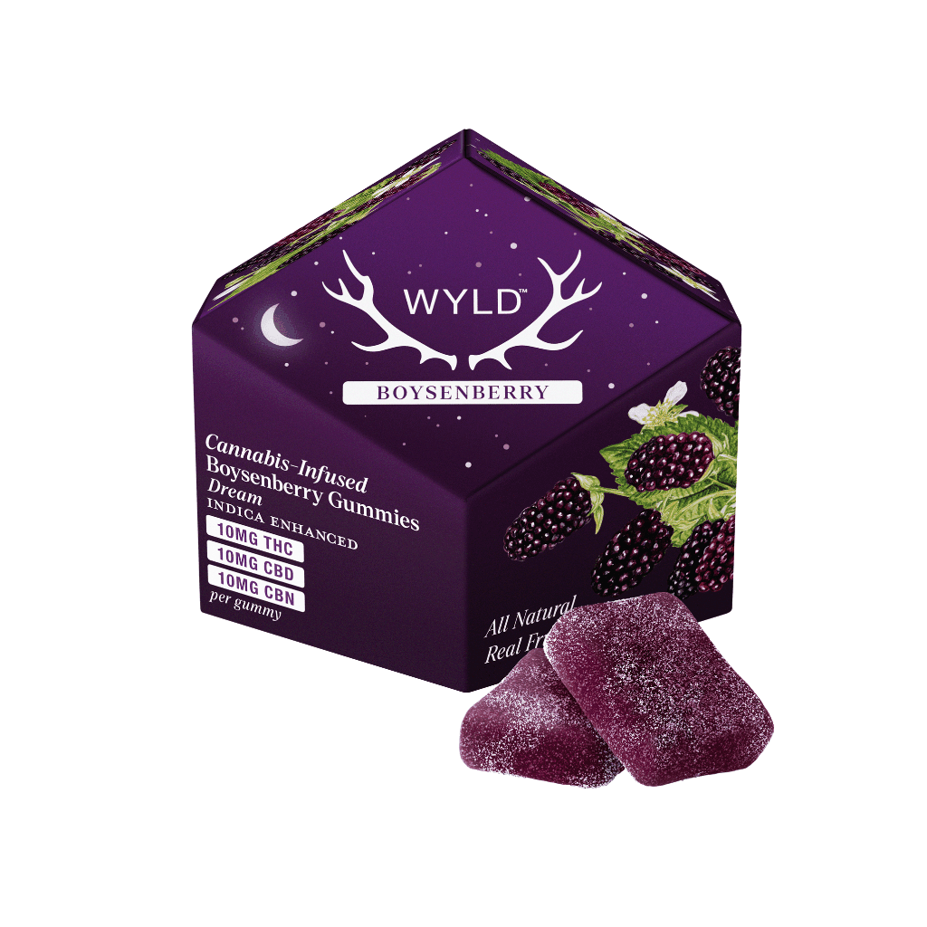 300mg - 10pk - Boysenberry - Wyld - DOH Edibles (Solid) - I
