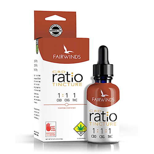 .25oz - 1:1:1 Ratio Tincture - Fairwinds - DOH Edible (Liquid) - (CBD/CBG/THC)