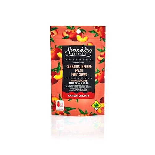 100mg - 10pk - Peach - Smokiez - DOH Edibles (Solid) - THC/CBD - S