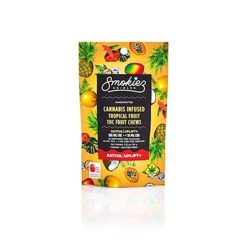 100mg - 10pk - Tropical - Smokiez - DOH Edibles (Solid) - THC/CBD - S