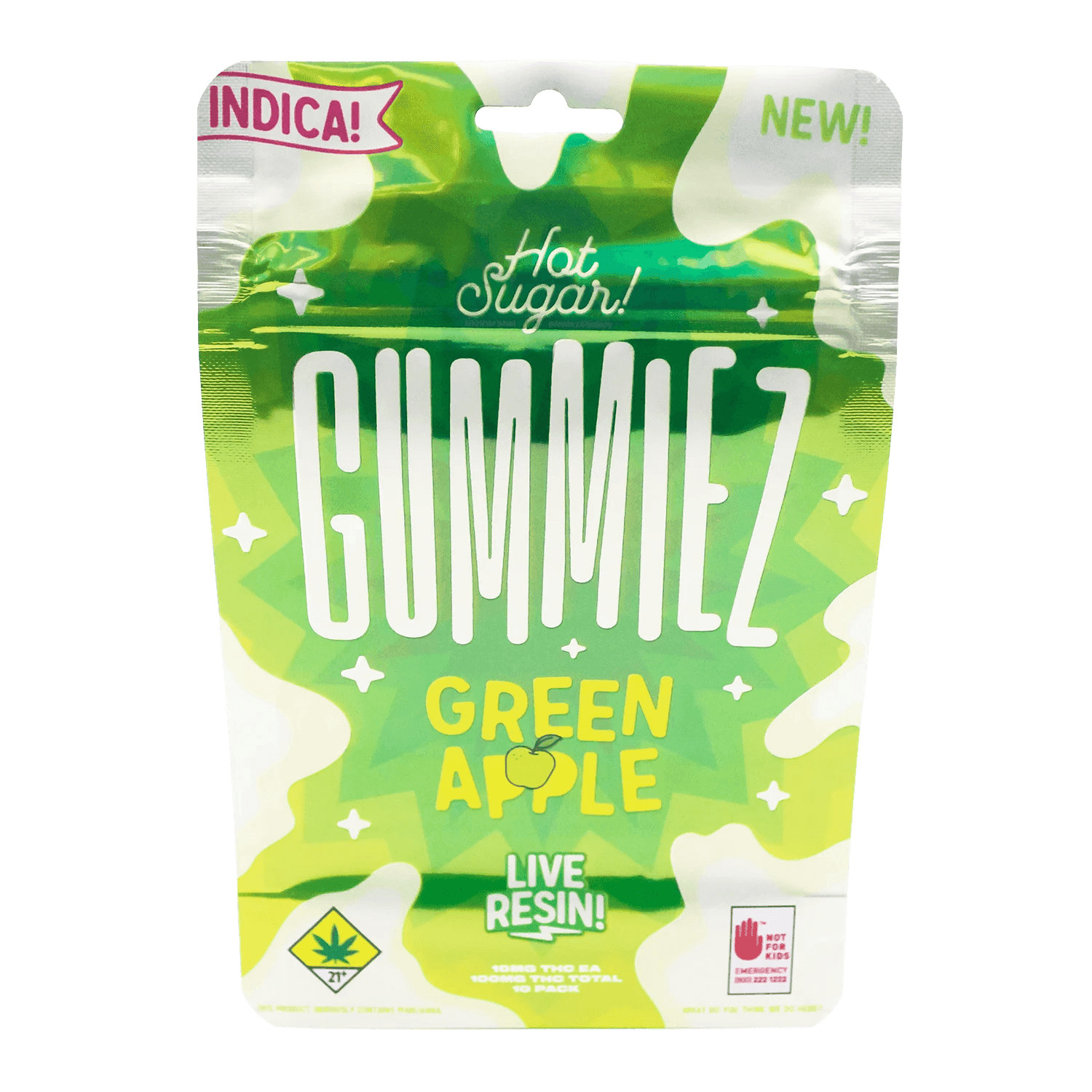 10pk - Green Apple - Hot Sugar - DOH Edibles - (I)