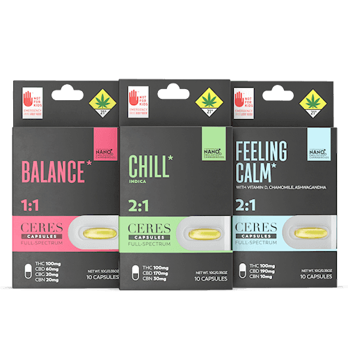 1000mg - 10pk - *Balance 1000* Capsules - Ceres - DOH Edibles (Solid) - CBD