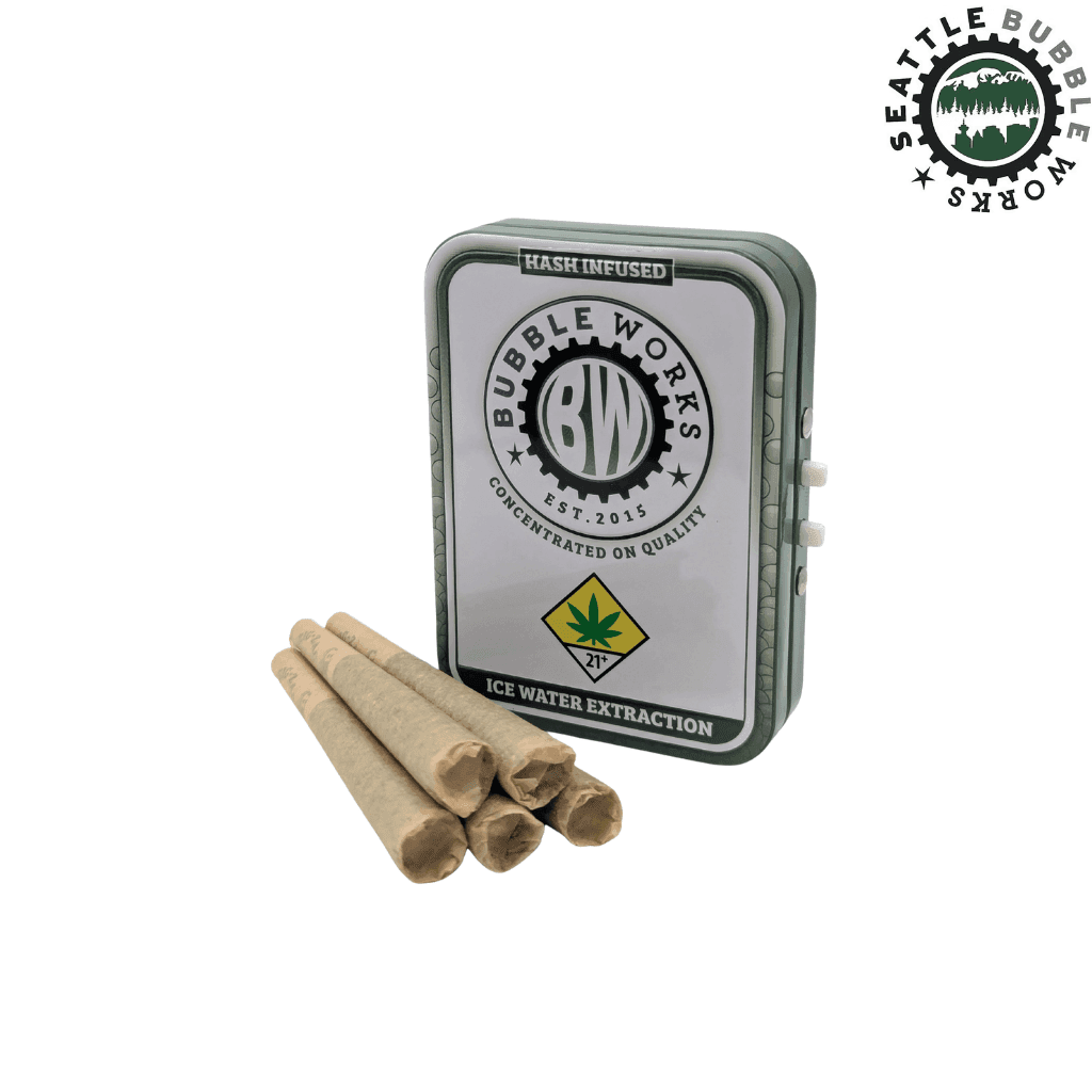 5pk - .75g - Super Lemon Haze - Seattle Bubble Works - DOH Infused Prerolls - S