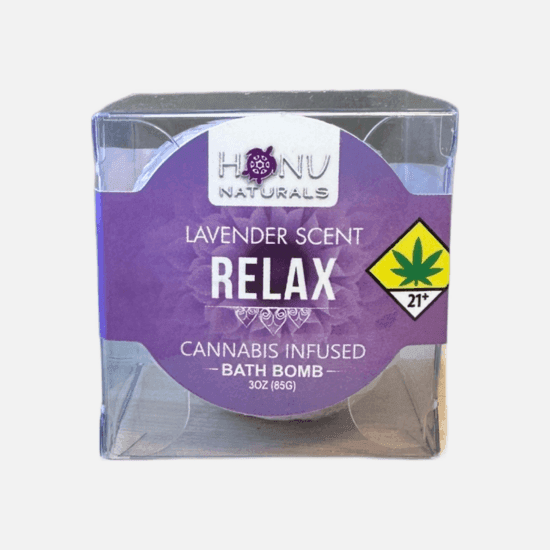 100mg - Lavender Bath Bomb - Honu - DOH Topicals - H