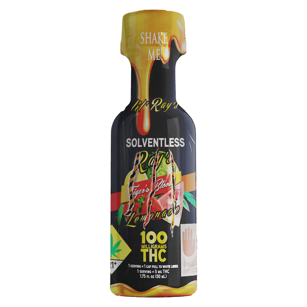 100mg - 1.75oz - Rosin Tigers Blood Lemonade - Lil' Rays Lemonade - DOH Drink - H