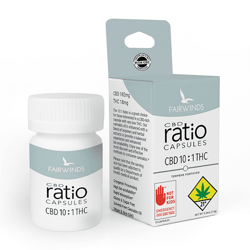 15pk - 10:1 Ratio - Fairwinds - DOH Edibles (Solid) - CBD