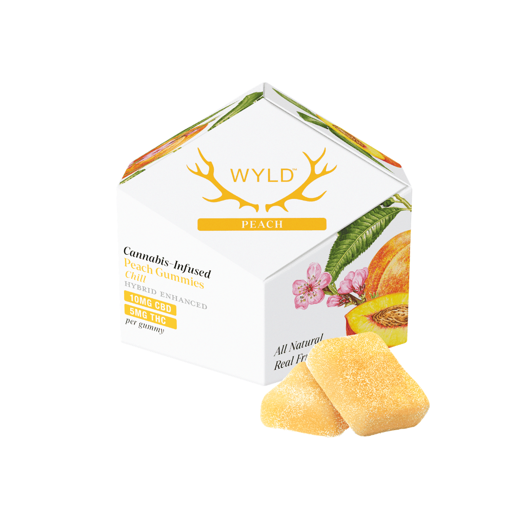 100mg - 10pk - 2:1 Peach - Wyld - DOH Edibles - CBD:THC - H