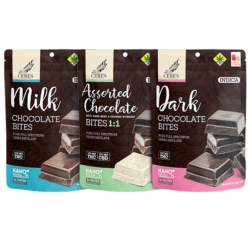 100mg - 10pk - Cookies 'N Cream - Ceres - DOH Edibles (Solid) - S