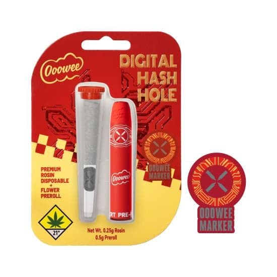 .75g - Ooowee Marker - Digital Hash Hole - Ooowee - DOH Infused Pre-Roll - I