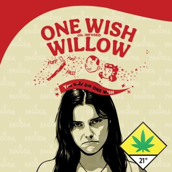1g - One Wish Willow - Pagoda - DOH Infused Pre-Roll - I
