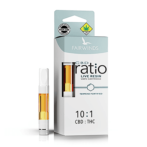 1g - Ratio 10:1 - Fairwinds - DOH Cartridge - Live Resin - CBD:THC