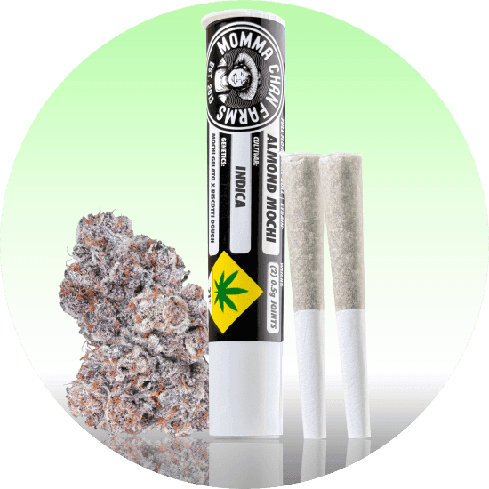 2pk - .5g - Almond Mochi - Momma Chans - DOH Prerolls - SH