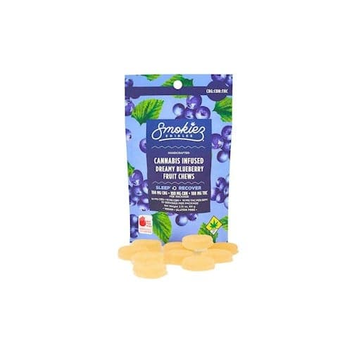 300mg - 10pk - THC:CBN:CBD - Blueberry - Smokiez - DOH Edibles (Solid) - Fruit Chews - I