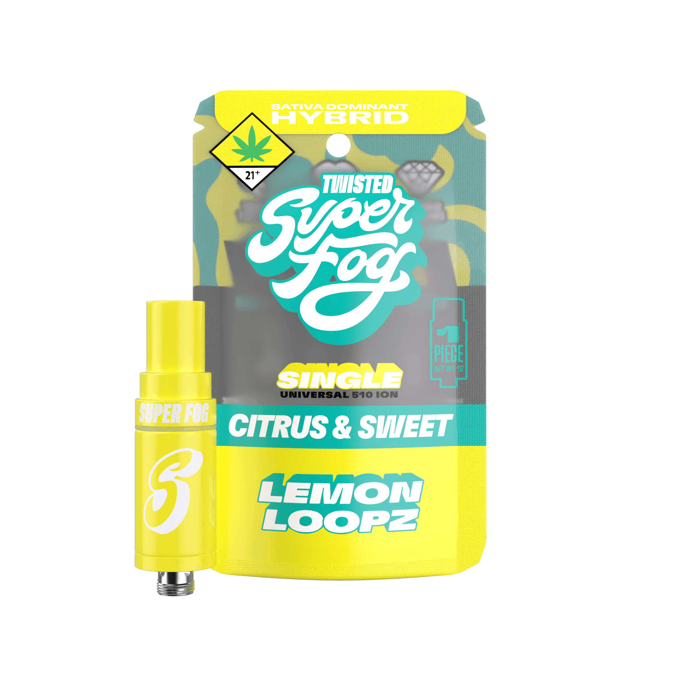 1g - Lemon Loopz 'Twisted' - Mfused - DOH Cartridge - Tanker - SH