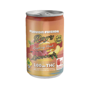 100mg - 7.5oz - Raspberry Peach - Ray's Lemonade - Hash Rosin - DOH Drink - H