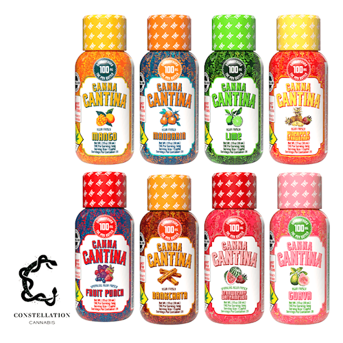 100mg - Pineapple Strawberry - Canna Cantina - DOH Edibles (Liquid) - H