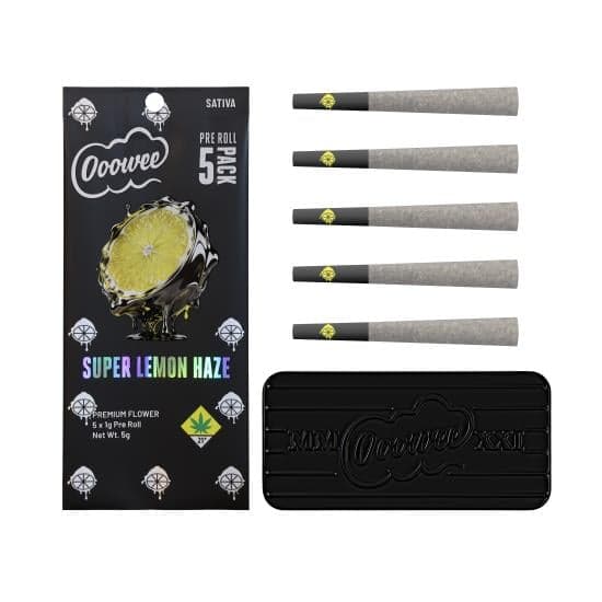 5pk - 1g - Super Lemon Haze - Ooowee - DOH Pre-Roll - S
