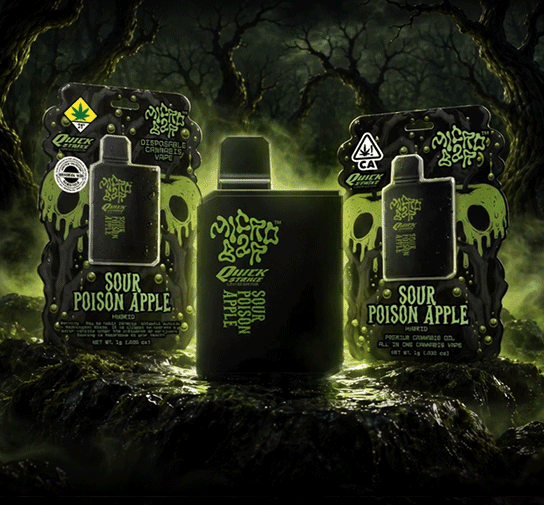 1g - Sour Poison Apple - MicroBar - DOH Cartridge - Disposable - H