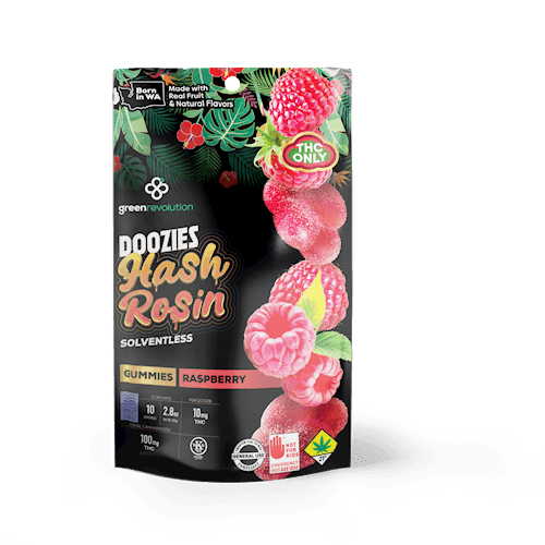 100mg - 10pk - Raspberry *Chill* - Doozies - DOH Edibles (Solid) - I