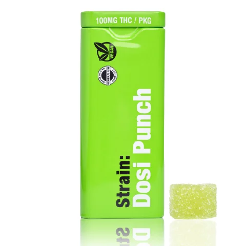 20pk - Lime *Dosi Punch* - Drops - DOH Edible - Live Rosin Gummies - H44g