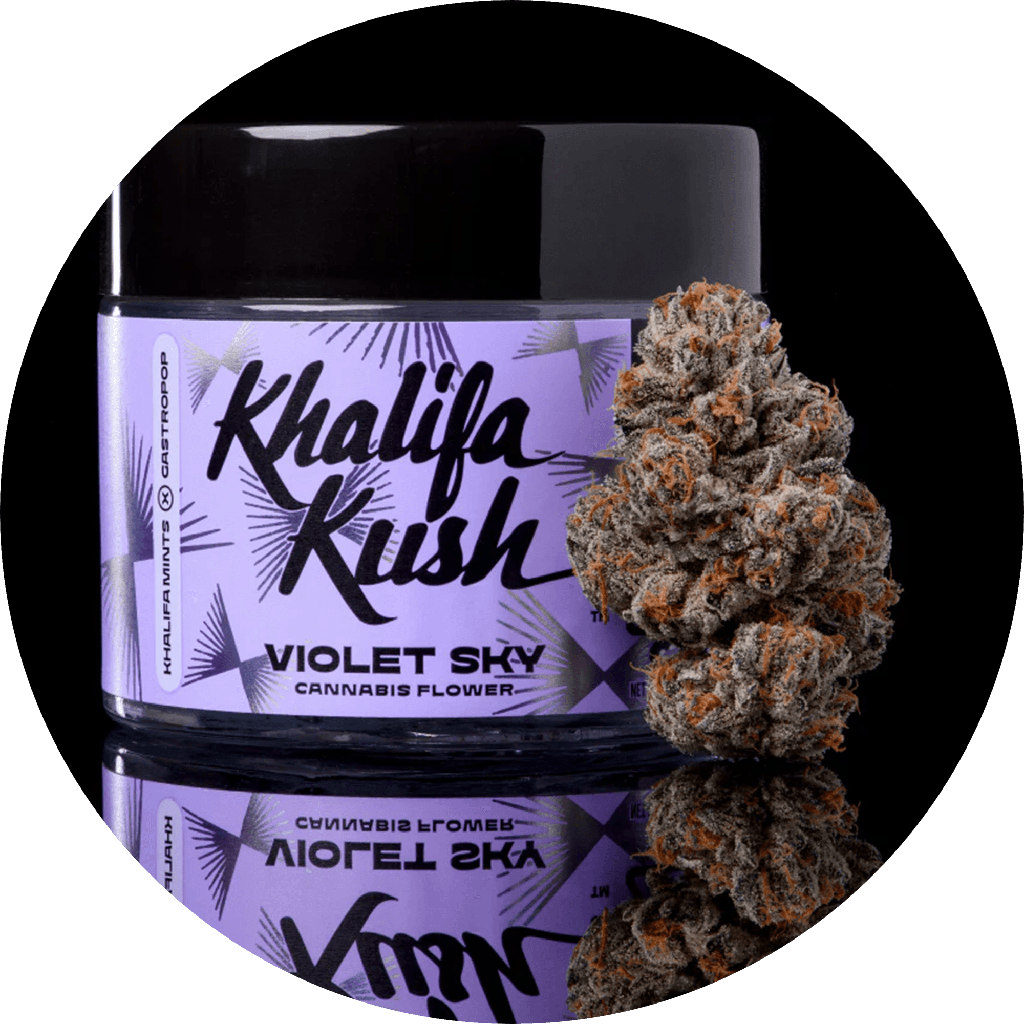 3.5g - Violet Sky - Khalifa Kush - DOH Flower - H