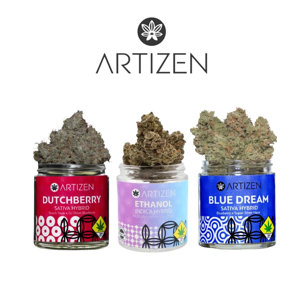 7g - Blue Raspberry Gelato - Artizen - DOH Flower - IH