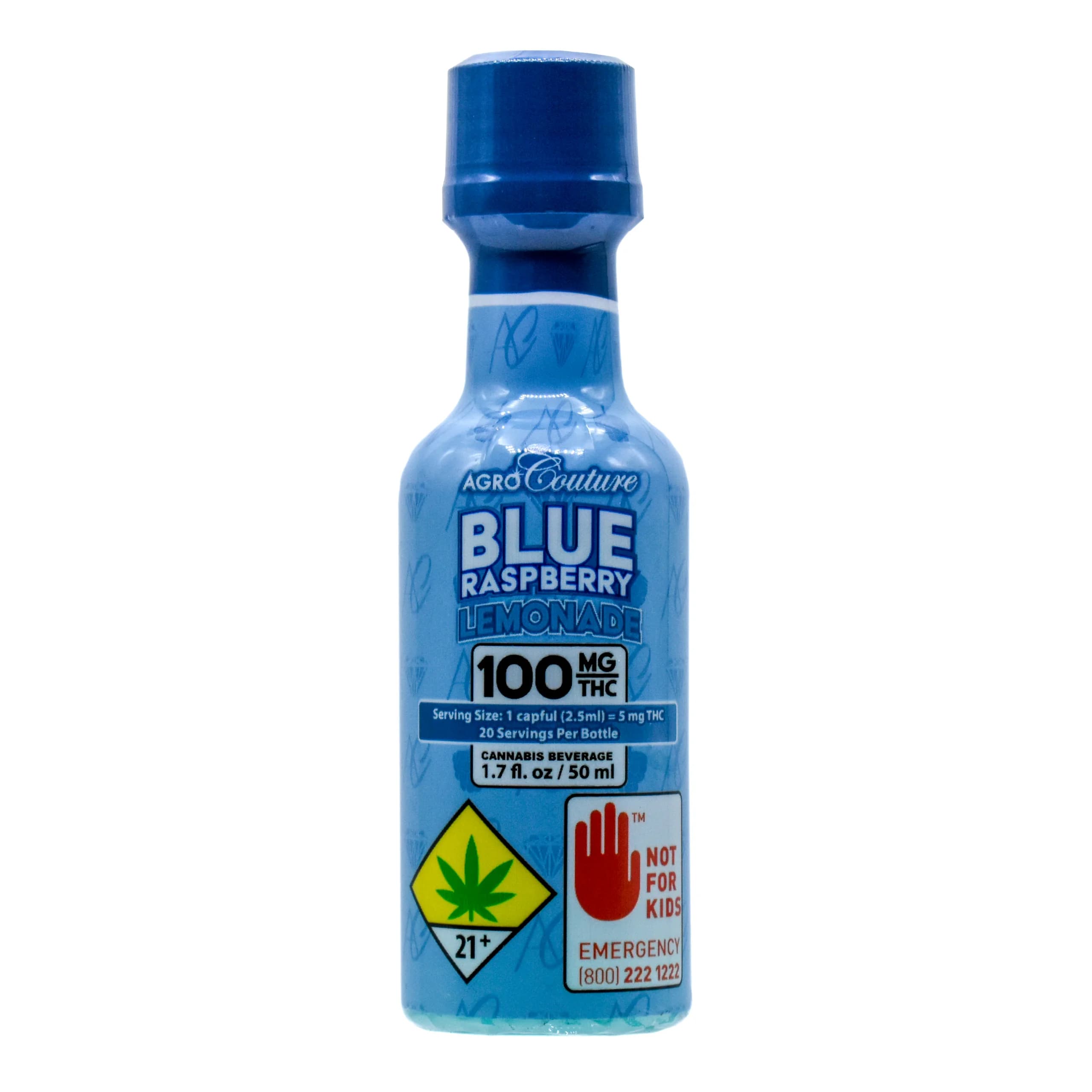 1.7fl - 200mg - 1:1 Blue Raspberry Lemonade - Agro Couture - DOH Edibles (Liquid) - CBD