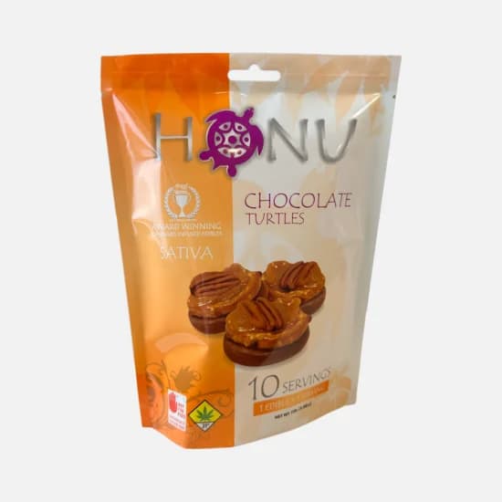 100mg - 10pk - Chocolate Turtles (Indica) - Honu - Edibles - DOH Compliant - I