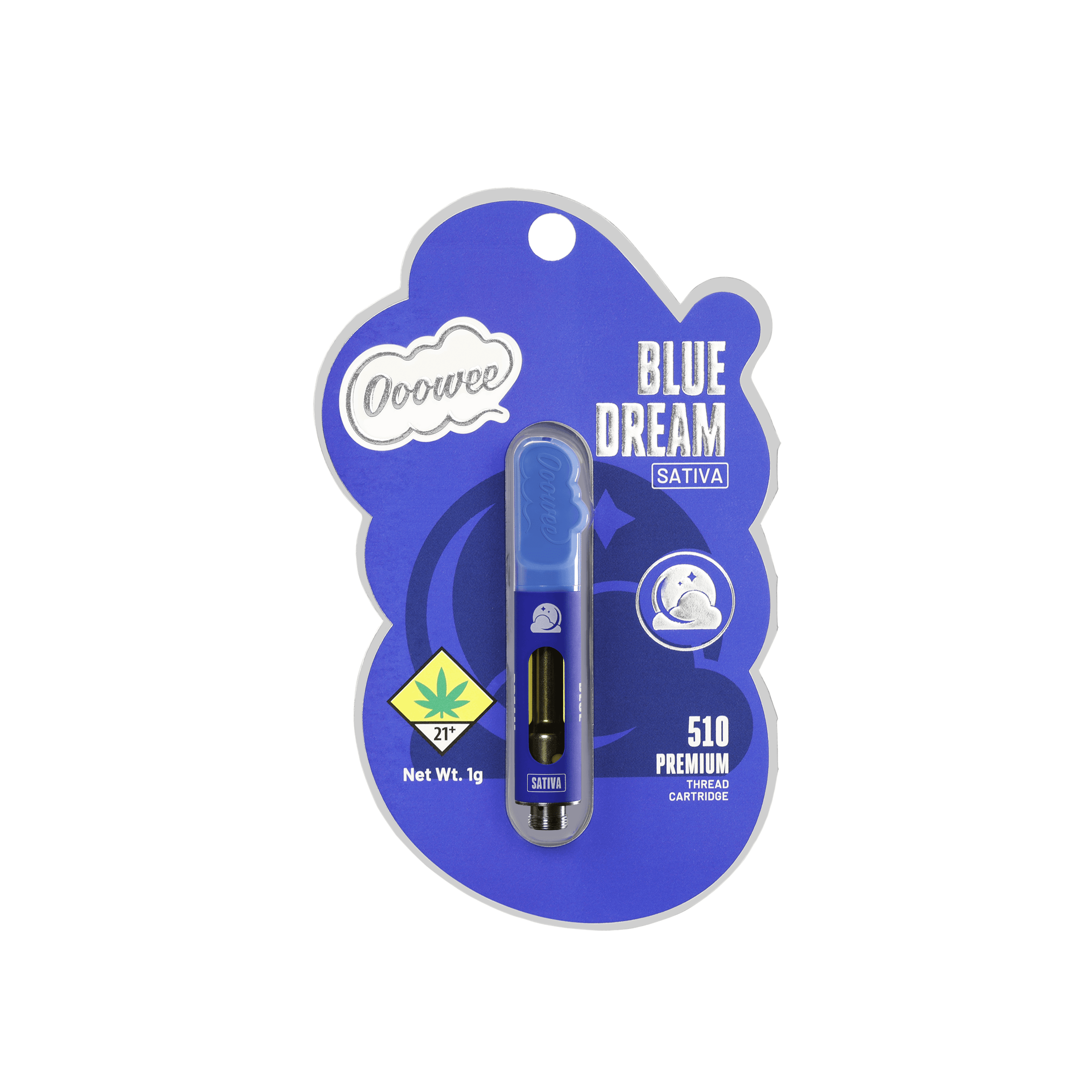 1g - Blue Dream - Ooowee - DOH Cartridge - 510 - Cured Resin - S