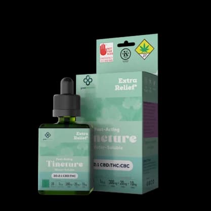 1oz - 330mg - 30:2:1 Extra Relief - Green Revolution - DOH Tincture - CBD/THC/CBC