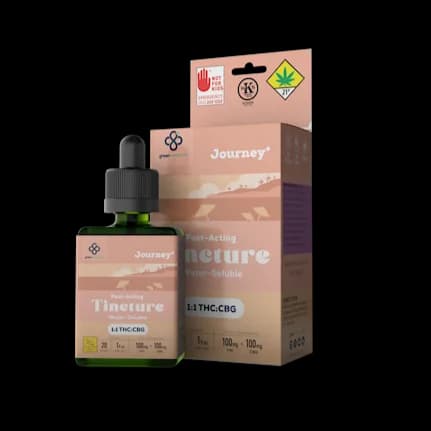 1oz - 200mg - 1:1 Journey - Green Revolution - DOH Tincture - THC:CBG