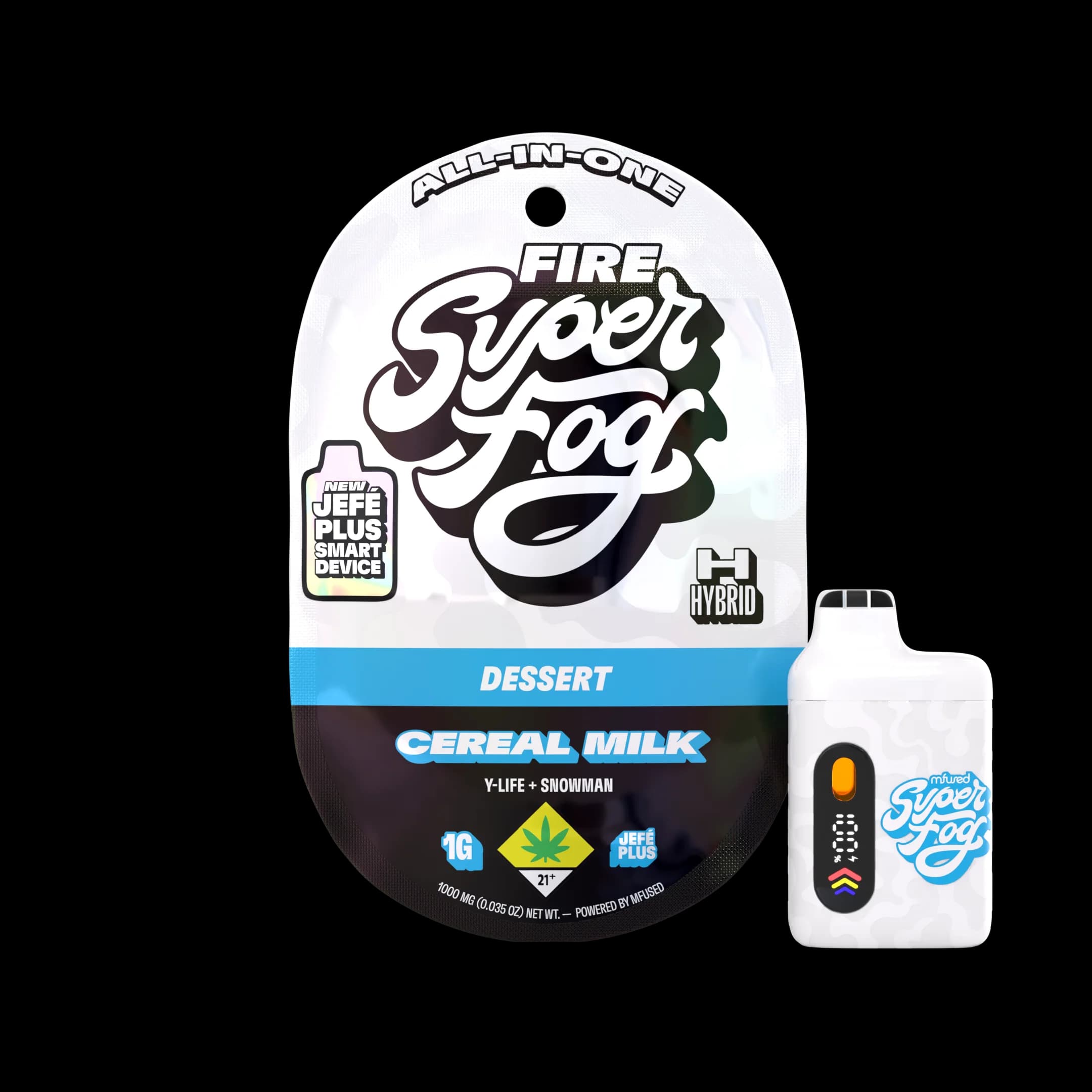 1g - Cereal Milk "Dessert" - Super Fog Fire - DOH Cartridge - Disposable - Liquid Diamonds - H