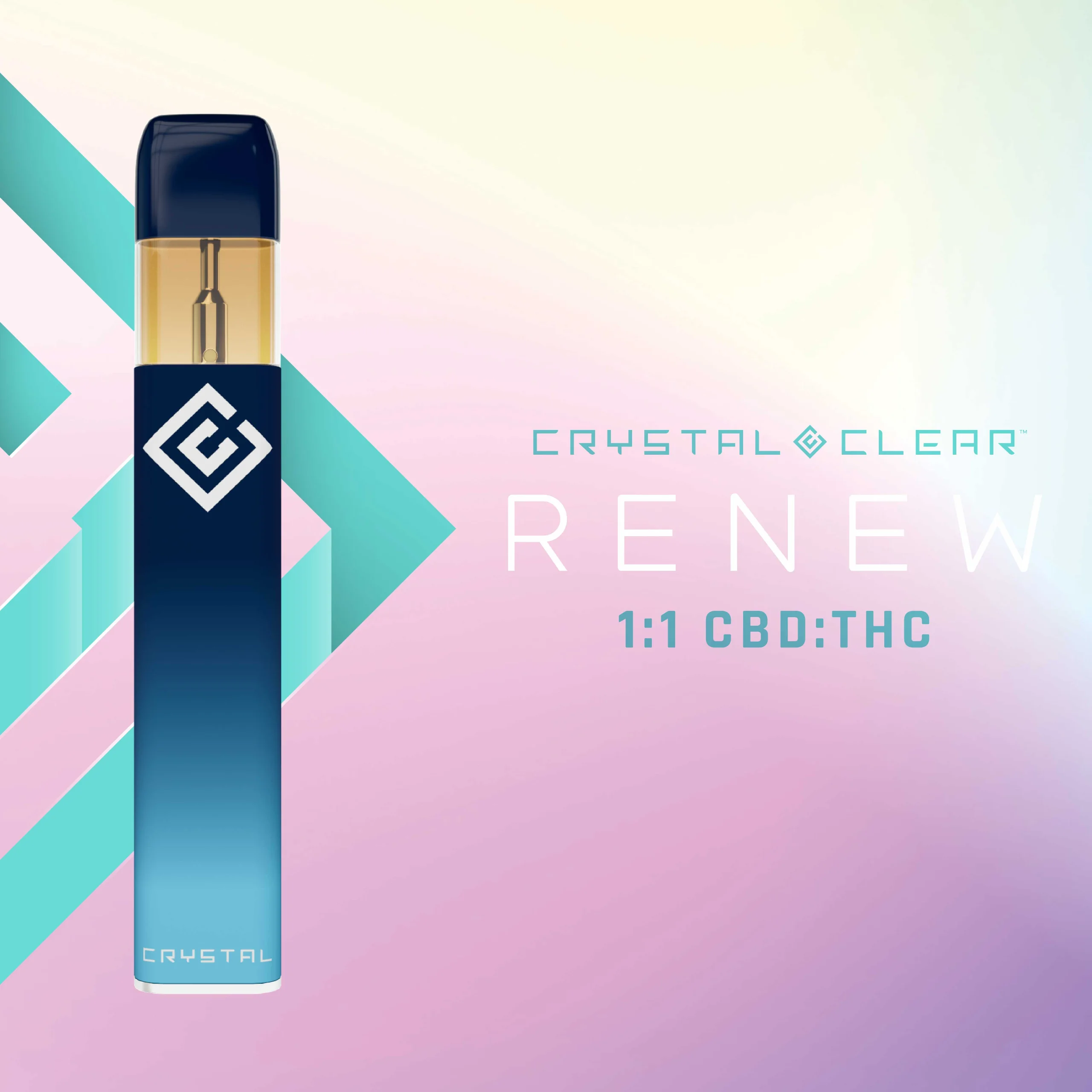 1g - 1:1 - Sour Tsunami *RENEW* - Crystal Clear - DOH Cartridge - Disposable - Distillate - S - CBD:THC