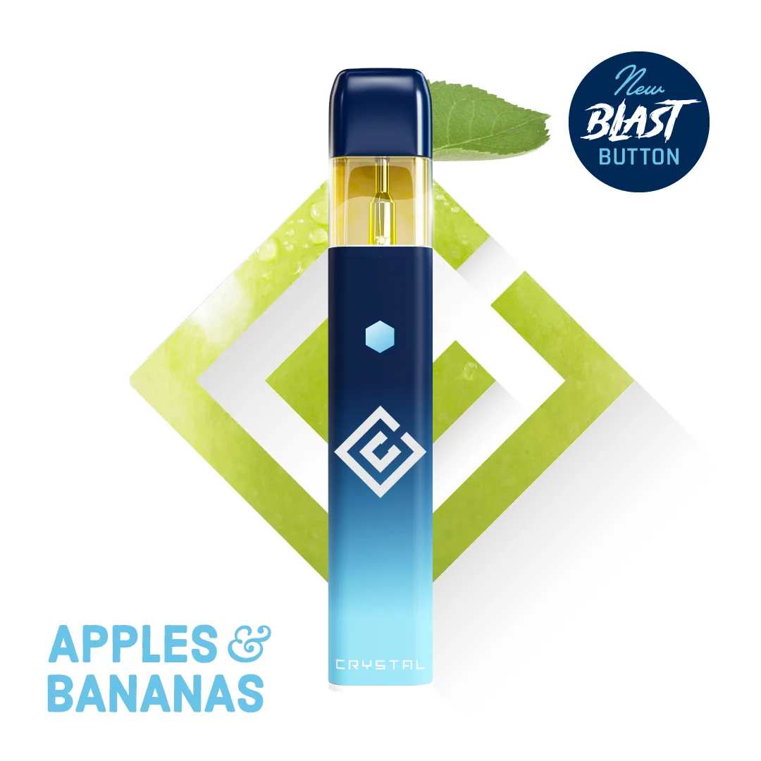 1g - Apples & Bananas - Crystal Clear - DOH Cartridge - Disposable - Distillate - H