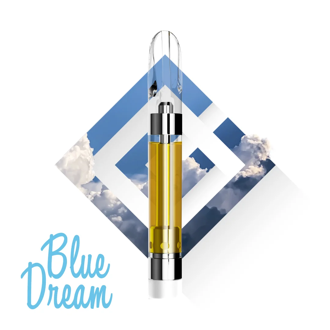 1g - Blue Dream - Crystal Clear - DOH Cartridge - 510 - Distillate - S