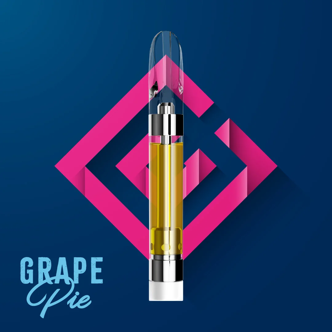 1g - Grape Pie - Crystal Clear - Live Resin - DOH Cartridge - I