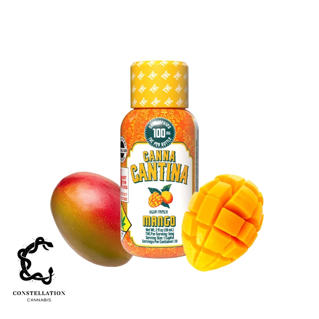100mg - Mango - Canna Cantina - DOH Edibles - Liquid - H