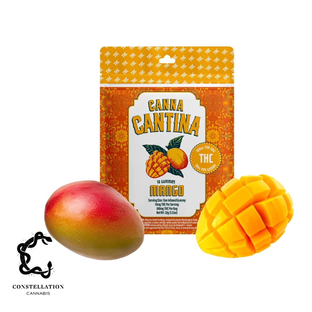 100mg - 10pk - Mango - Canna Cantina - DOH Edibles (Solid) - (H)