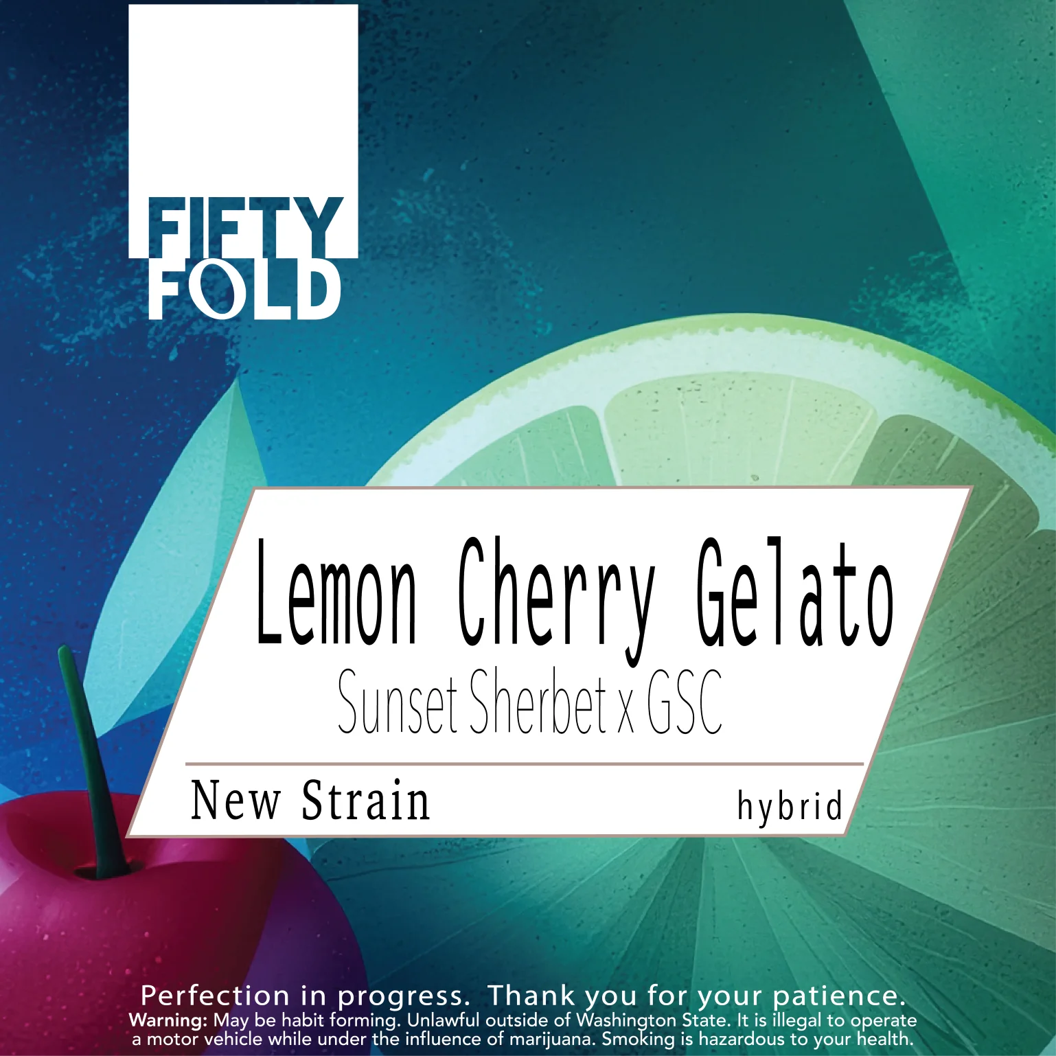 28g - Lemon Cherry Gelato - Fifty Fold - DOH Flower - H