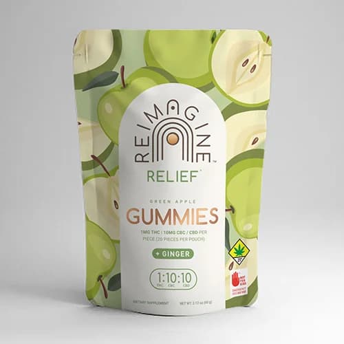 20pk - 1:10:10 Relief + Ginger - Reimagine - DOH Edibles - THC:CBC:CBD