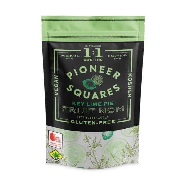 10mg - Single - Watermelon Kiwi - Pioneer Squares - Fruit Noms - DOH Compliant