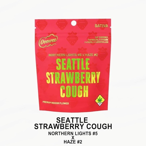 1g - Seattle Strawberry Cough *Juiced* - Ooowee - DOH Cartridge - Disposable - S